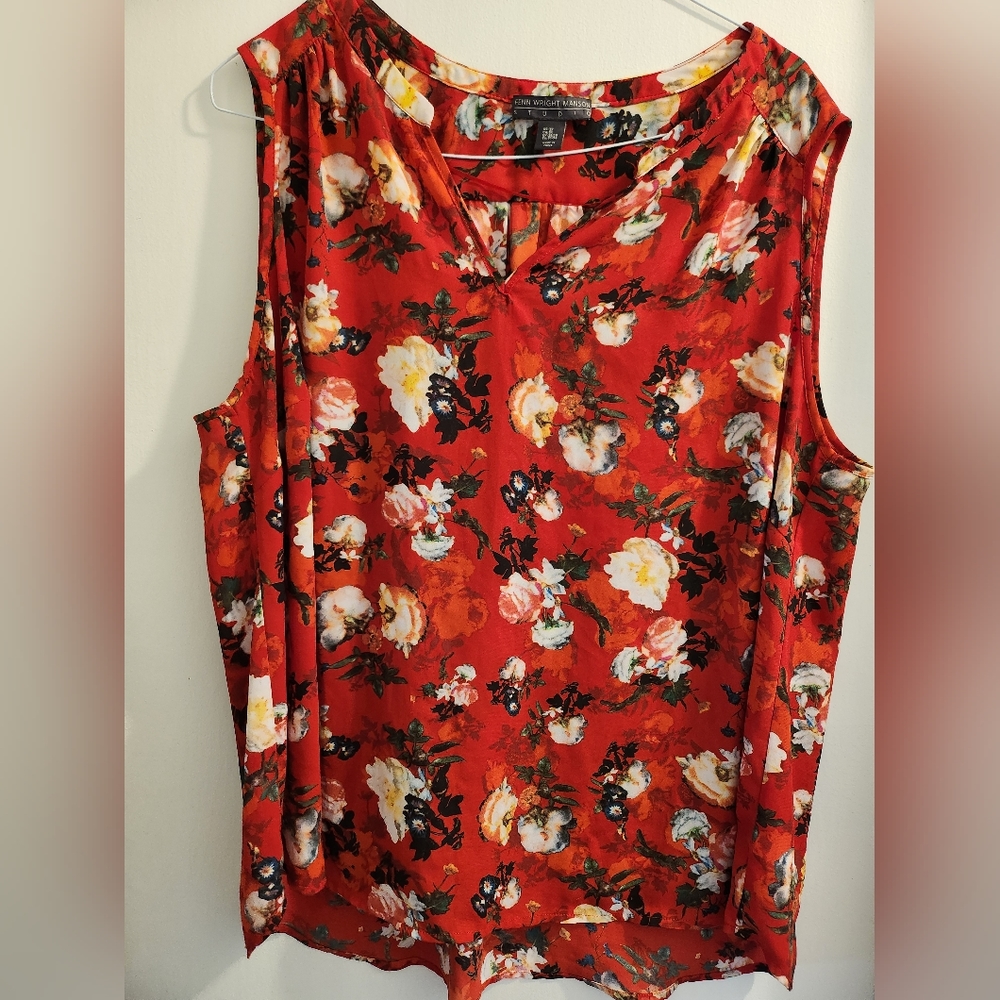 Fenn Wright Manson Sleeveless Blouse, Size 3x, Preloved